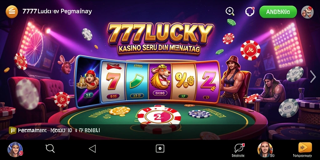 Tampilan menarik dari permainan kasino di 777LUCKY.