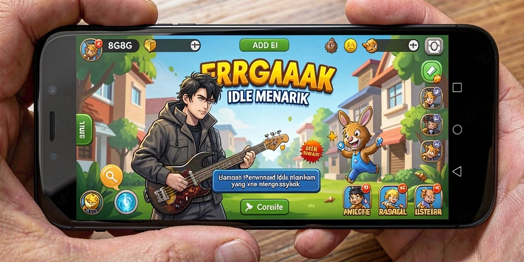 Tampilan gameplay 8G8G yang menyenangkan dan penuh warna.