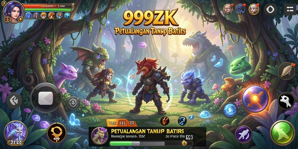 Gameplay menakjubkan dalam petualangan 999ZK dengan grafis yang memukau.