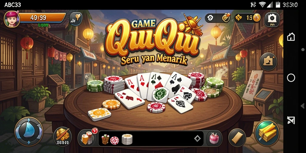 Gameplay seru ABC33 dengan strategi QiuQiu.