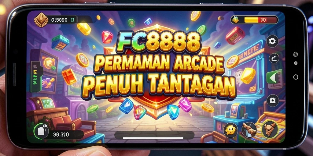 Tampilan gameplay FC888 yang penuh warna dan seru.