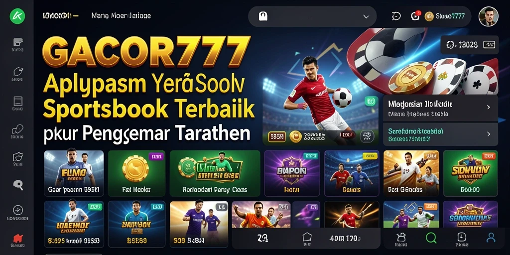 Tangkapan layar GACOR777 menampilkan antarmuka taruhan olahraga yang menarik.