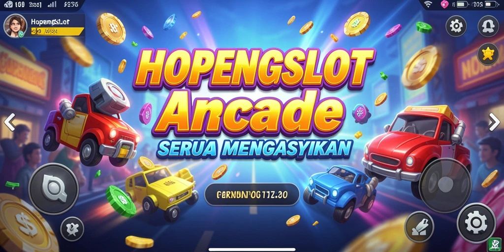 Tampilan seru gameplay HOPENGSLOT dengan berbagai slot dan efek menarik.