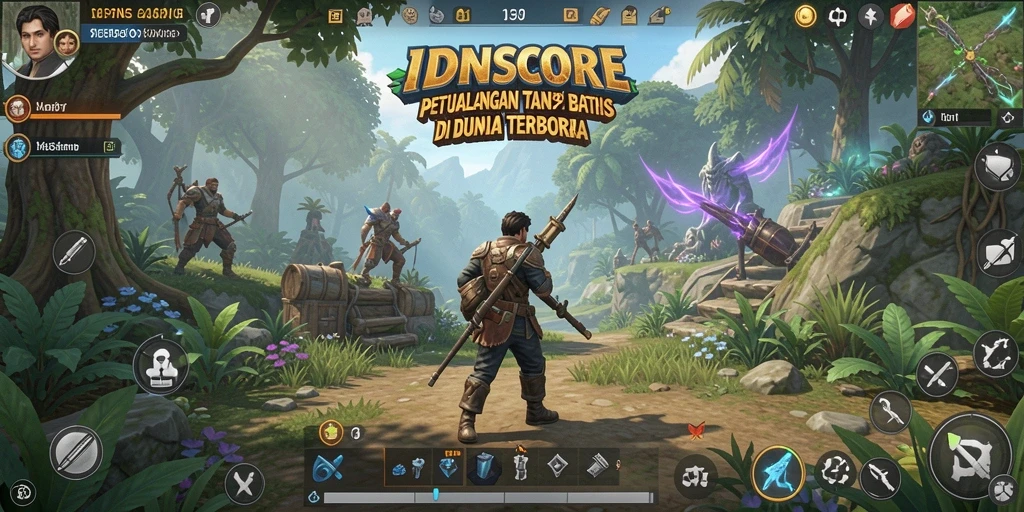 Tampilan gameplay menakjubkan dari IDNSCORE di dunia terbuka.