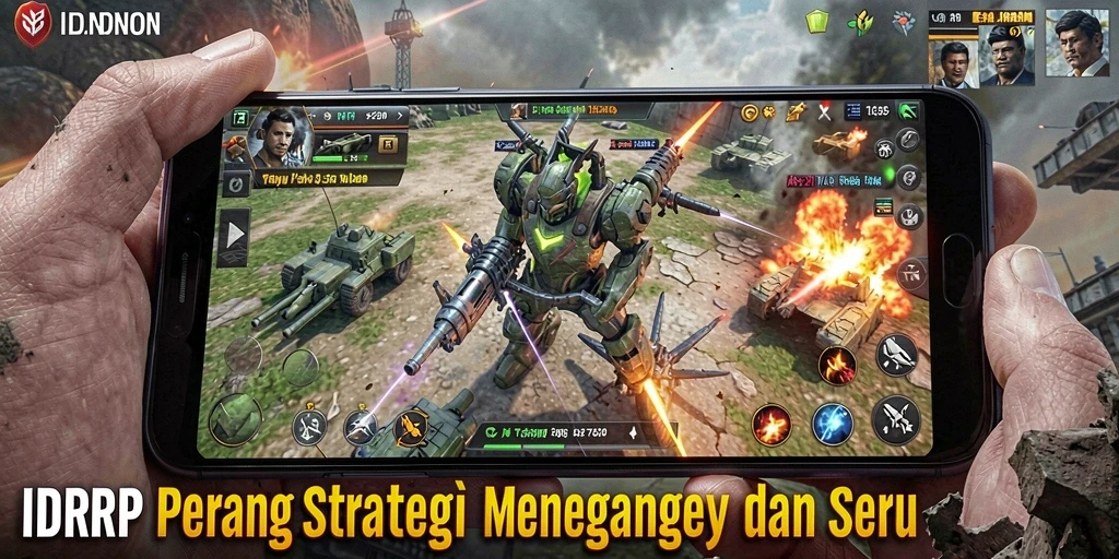 Tampilan antarmuka IDRRP yang mendebarkan dan penuh strategi.