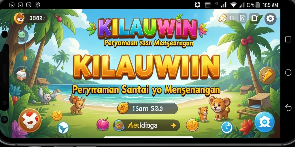 Screenshot gameplay KILAUWIN yang menarik dan penuh warna.