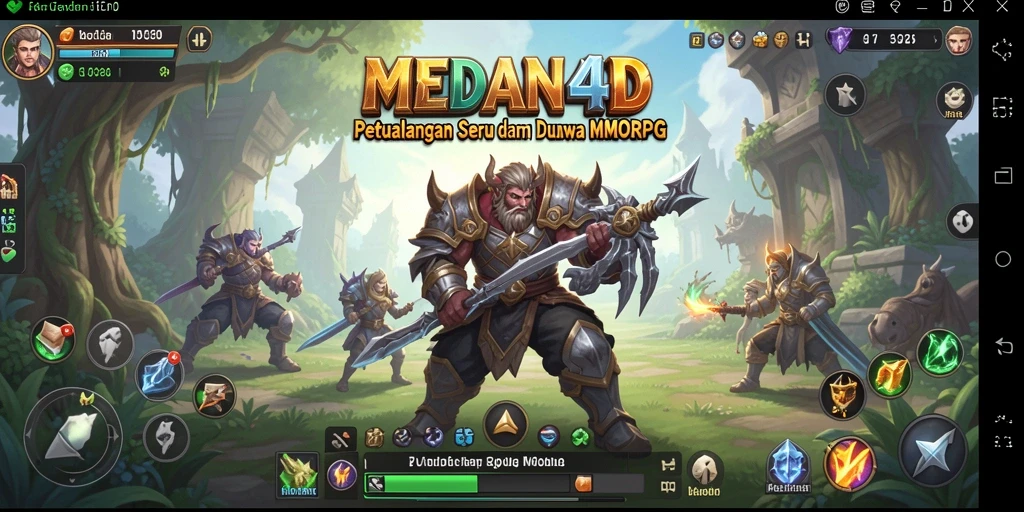 Tangkapan layar MEDAN4D menampilkan aksi seru dalam dunia MMORPG.