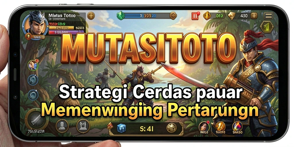 Tampilan gameplay strategis MUTASITOTO yang mendebarkan.
