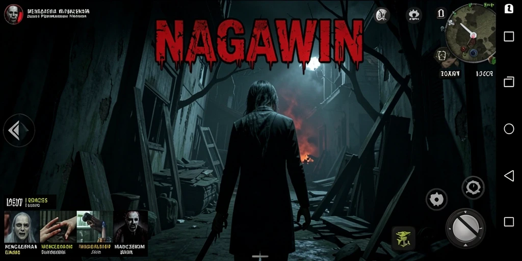 Tangkapan layar NAGAWIN yang menampilkan momen mencekam dalam gameplay.