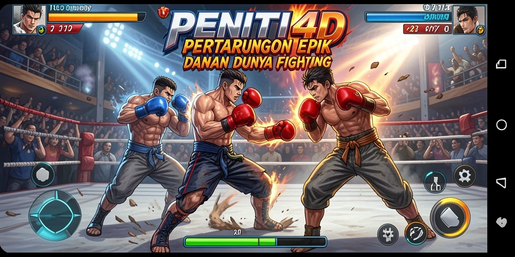 Tampilan gameplay seru dari PENITI4D dalam pertarungan Fighting.