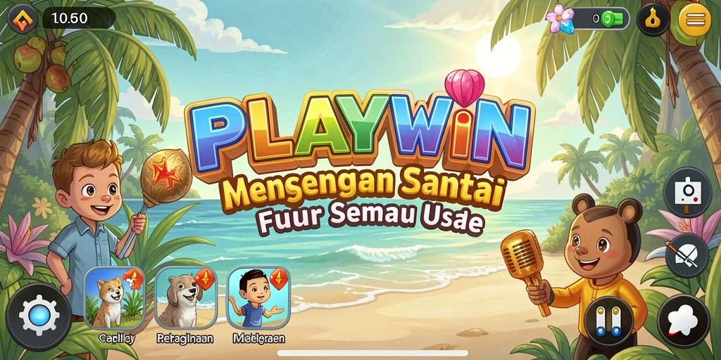 Screenshot gameplay PLAYWIN yang menampilkan keseruan permainan casual.