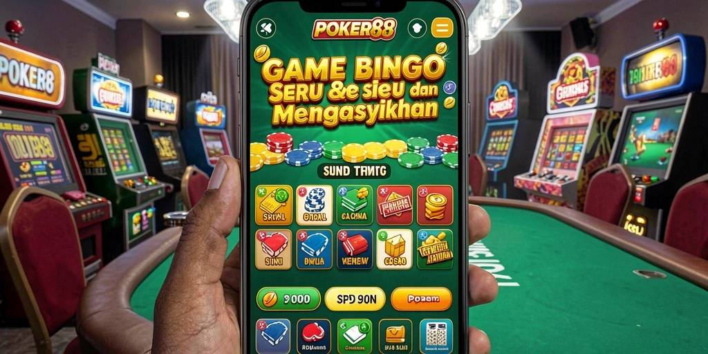 Screenshot gameplay POKER88 yang menunjukkan momen seru Bingo.