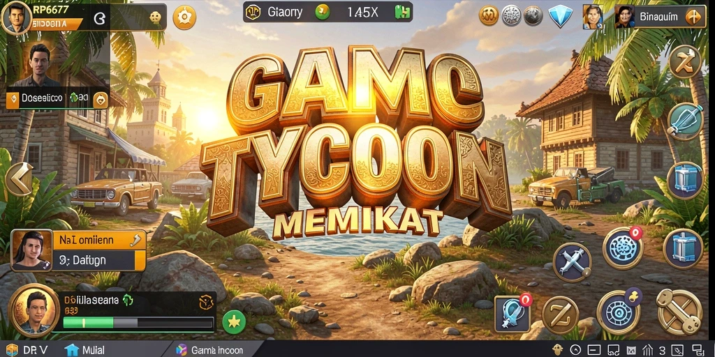 Screenshot RP6677 menunjukkan pengalaman bermain Tycoon yang seru dan mendalam.