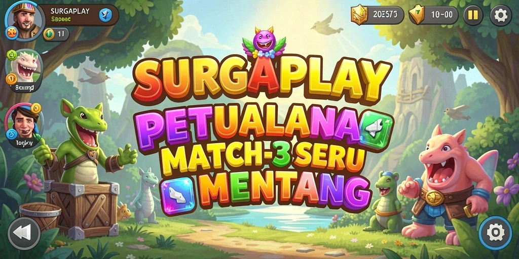 Tampilan gameplay SURGAPLAY yang seru dan penuh warna.