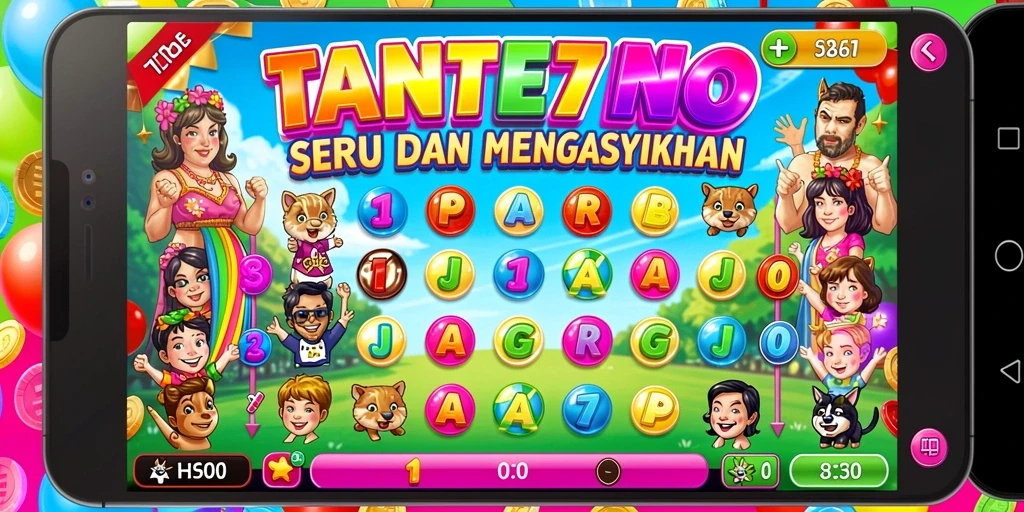 Tampilan gameplay seru dan interaktif dalam TANTE777.