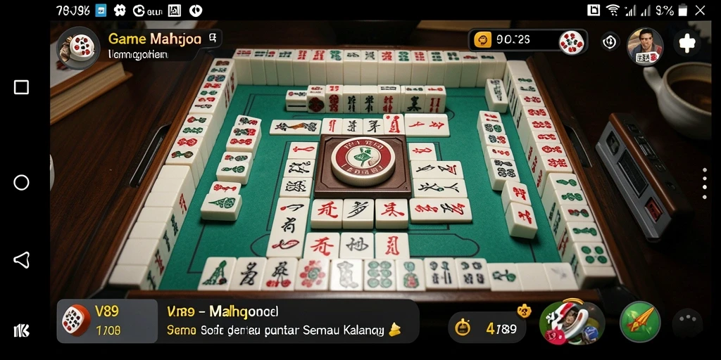 Tampilan gameplay V89 yang menarik dan menantang di dunia Mahjong.