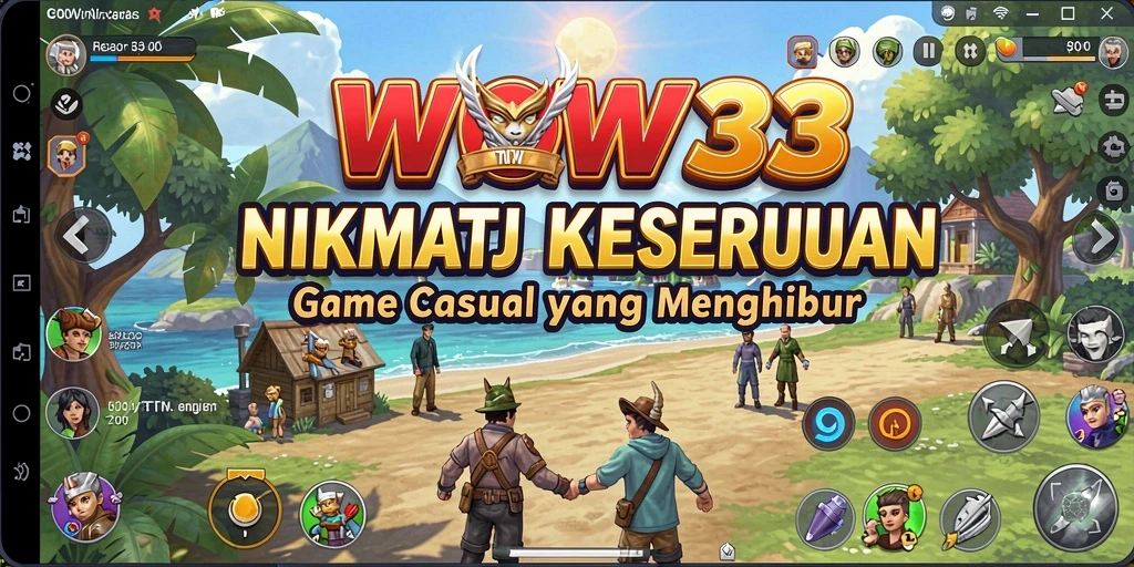 Tampilkan gameplay seru WOW33 dengan tantangan menarik.