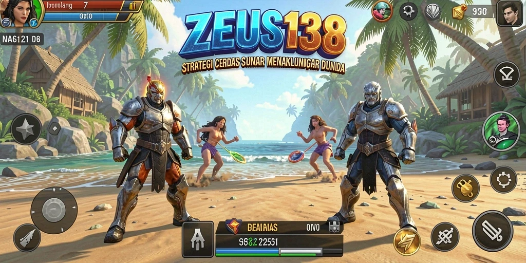 Tampilan gameplay ZEUS138 yang dinamis dan strategi.